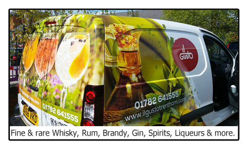 Whisky, Brandy, Gin and Spirits